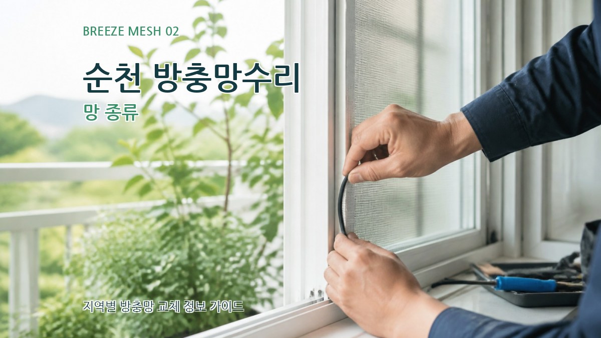 순천 방충망수리 망 종류