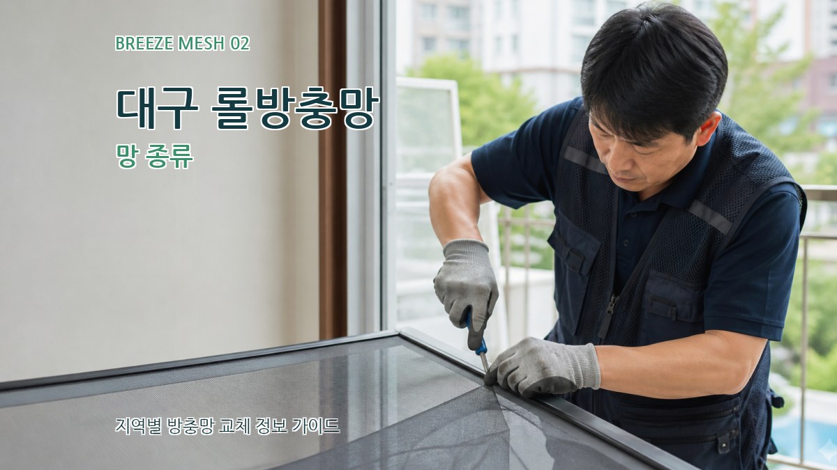 대구 롤방충망 망 종류