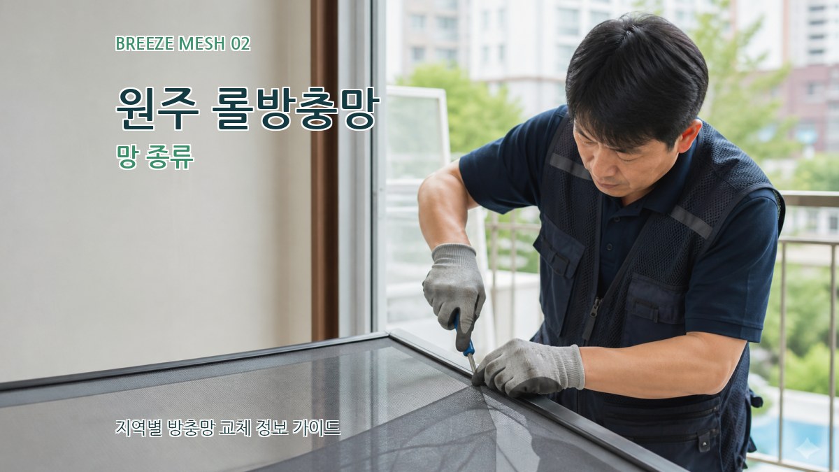 원주 롤방충망 망 종류