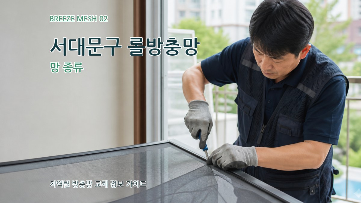 서대문구 롤방충망 망 종류