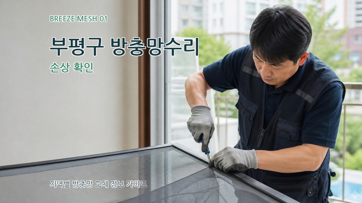 부평구 방충망수리