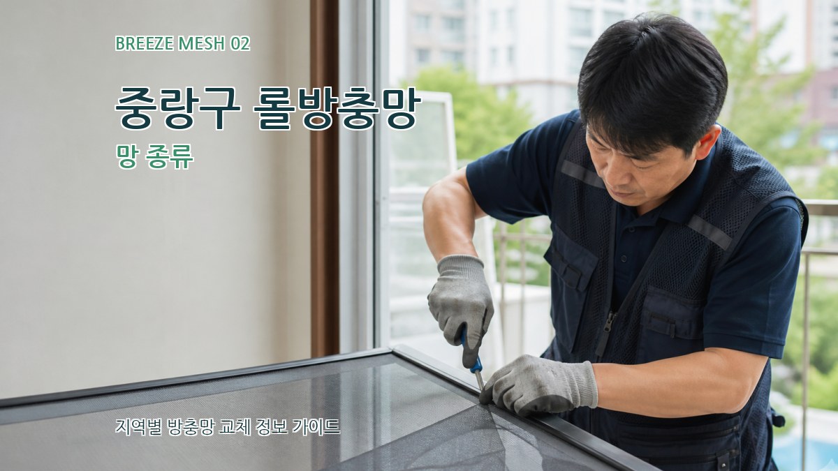 중랑구 롤방충망 망 종류