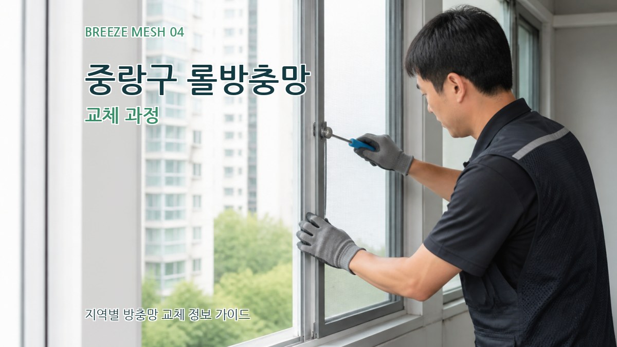 중랑구 롤방충망 교체 과정