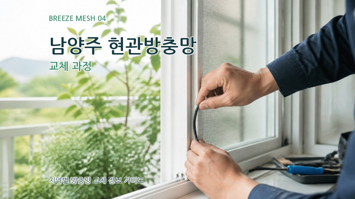 남양주 현관방충망 교체 과정