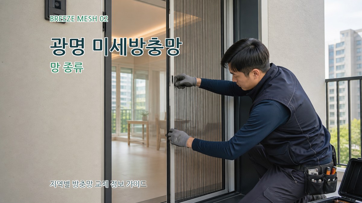광명 미세방충망 망 종류