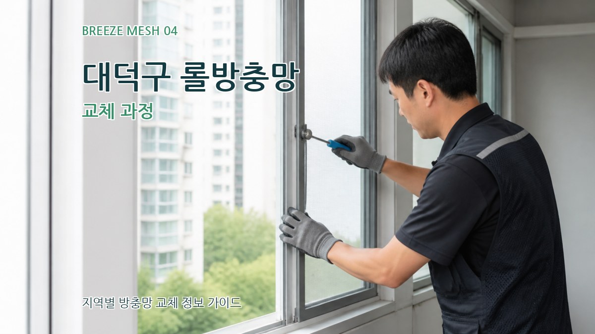 대덕구 롤방충망 교체 과정