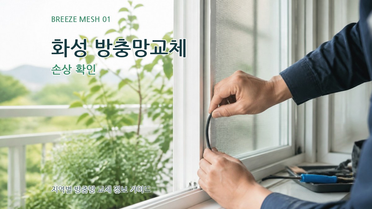 화성 방충망교체
