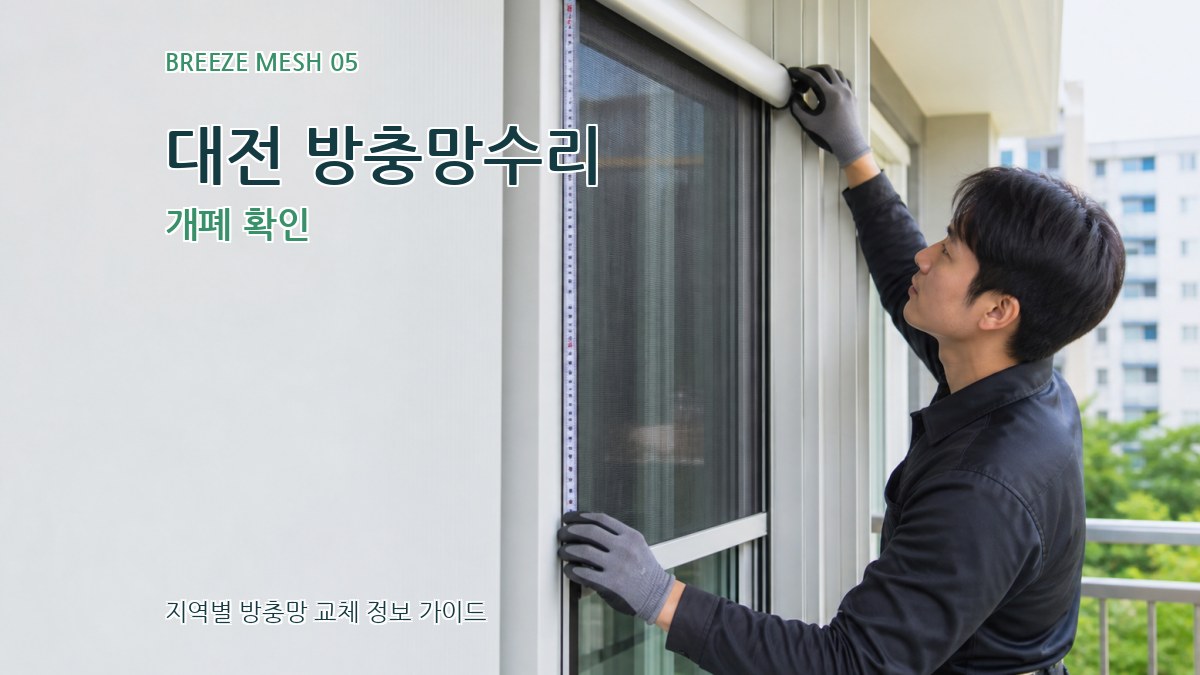 대전 방충망수리 개폐 확인