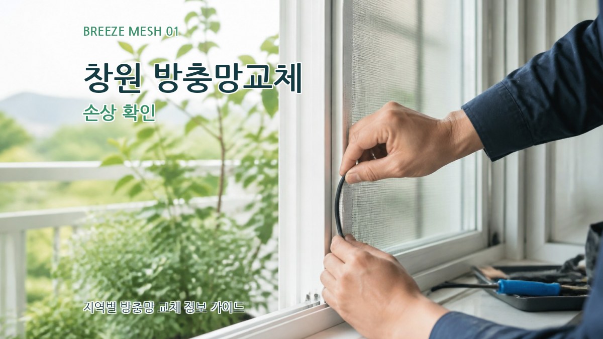 창원 방충망교체