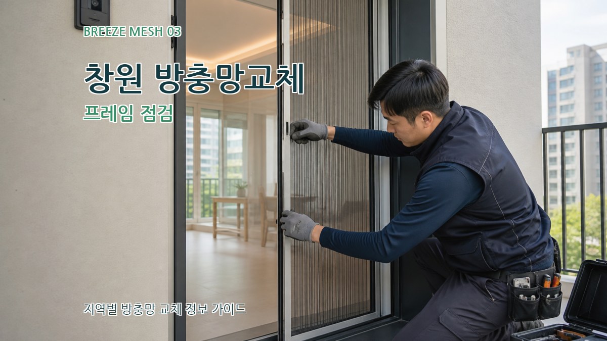 창원 방충망교체 프레임 점검