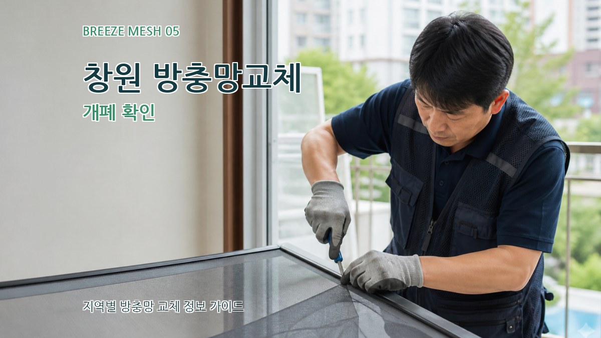 창원 방충망교체 개폐 확인