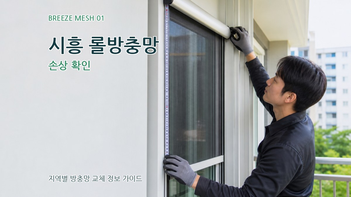 시흥 롤방충망 손상 확인