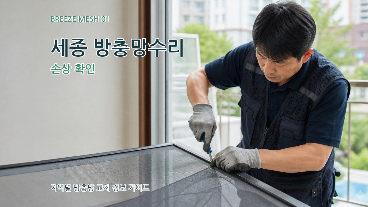 세종 방충망수리