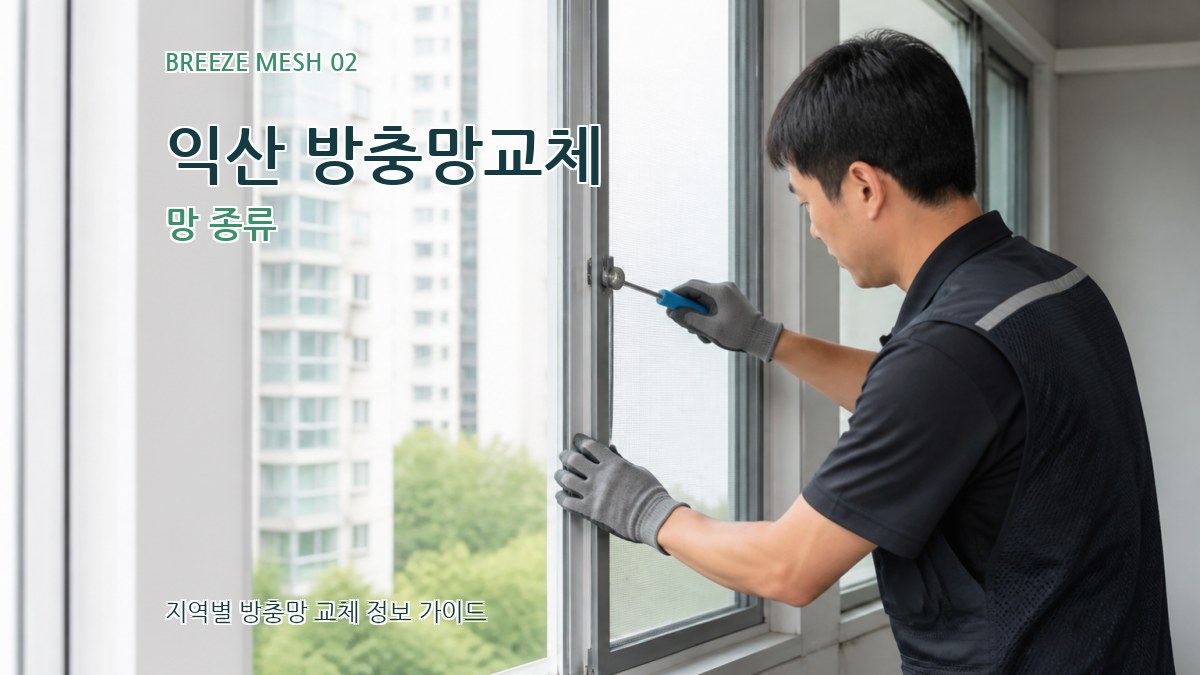 익산 방충망교체 망 종류