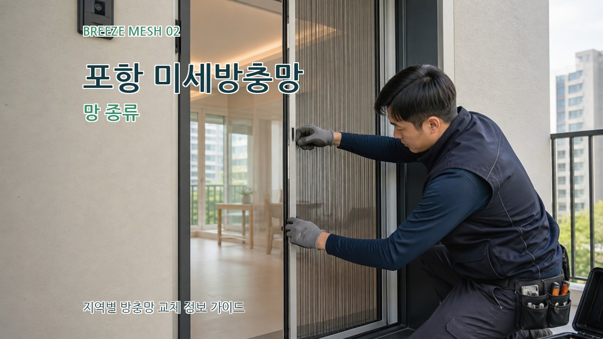 포항 미세방충망 망 종류