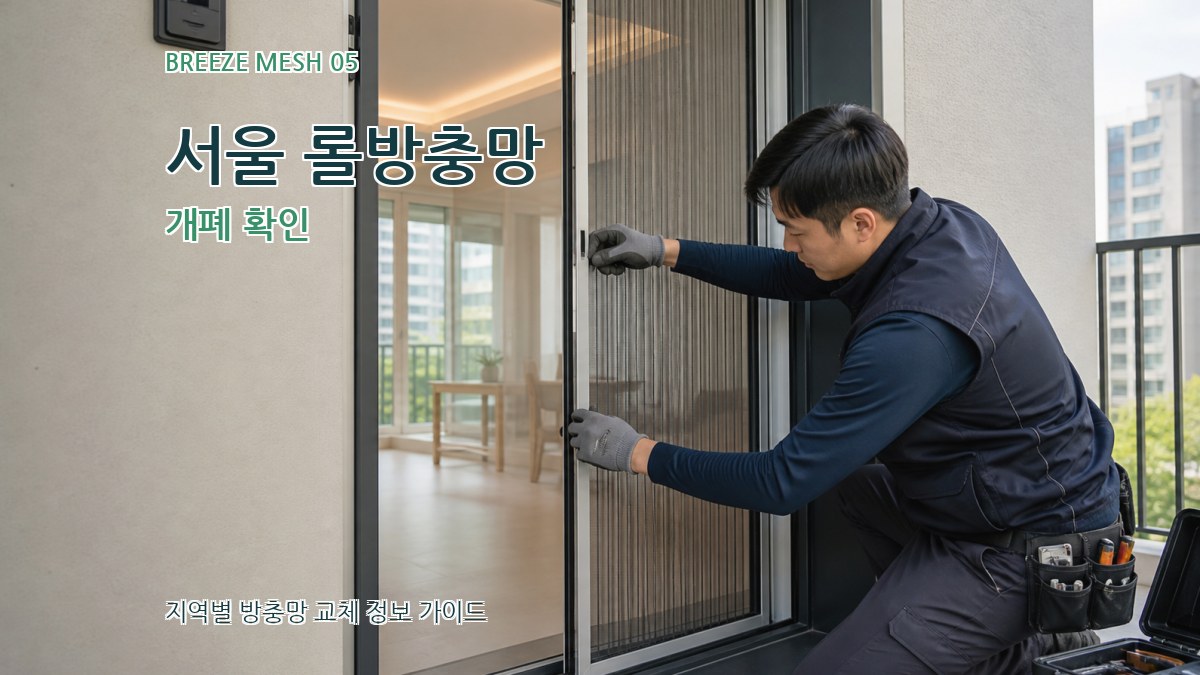 서울 롤방충망 개폐 확인
