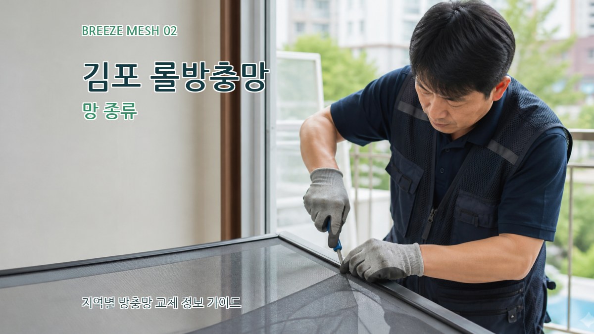 김포 롤방충망 망 종류