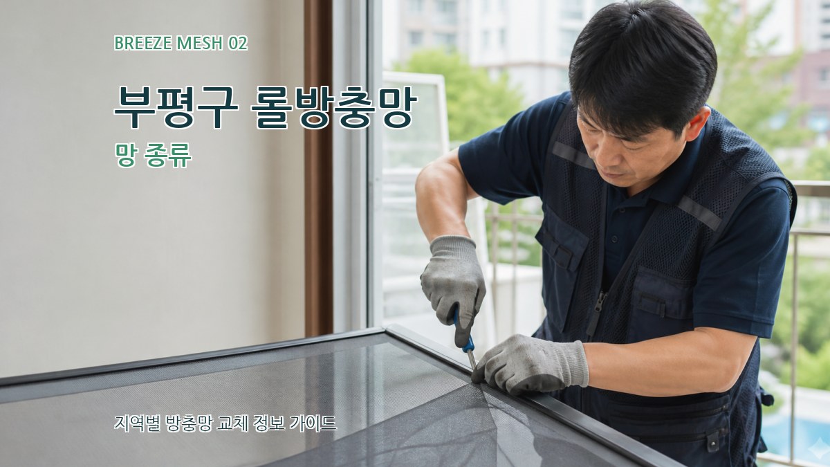부평구 롤방충망 망 종류