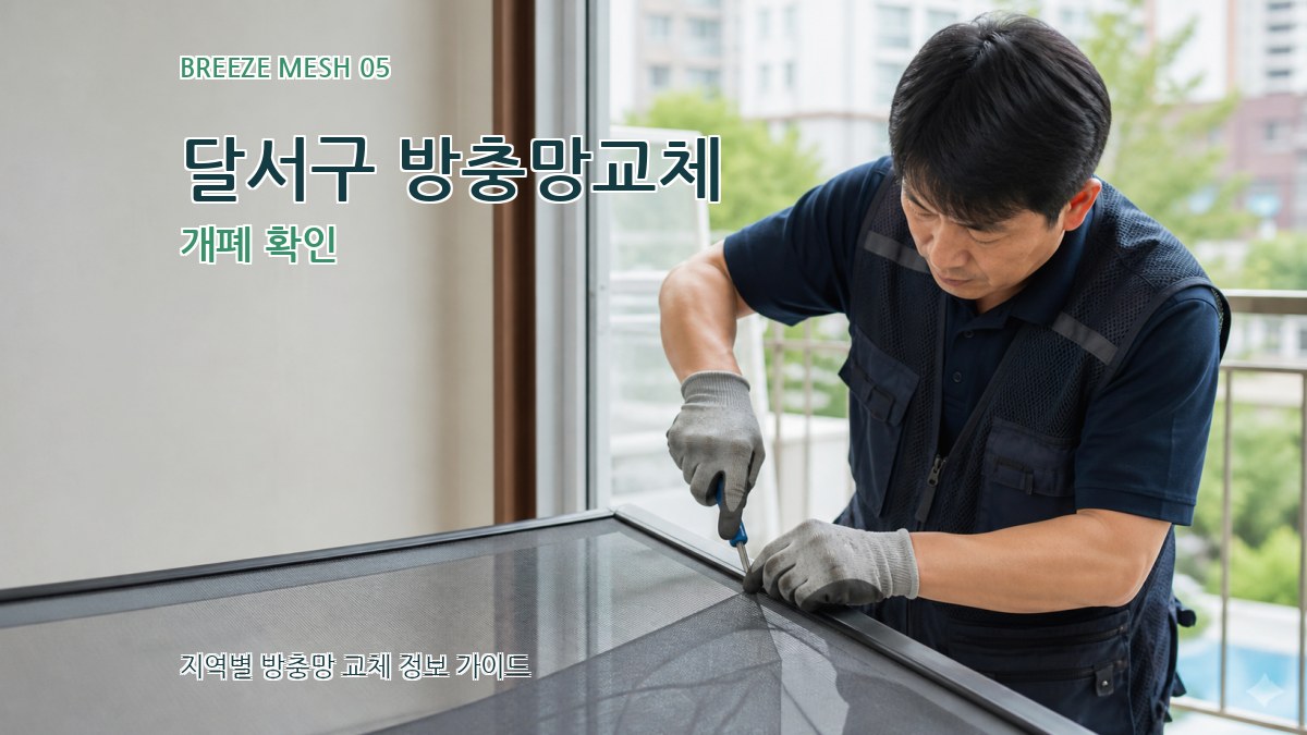 달서구 방충망교체 개폐 확인