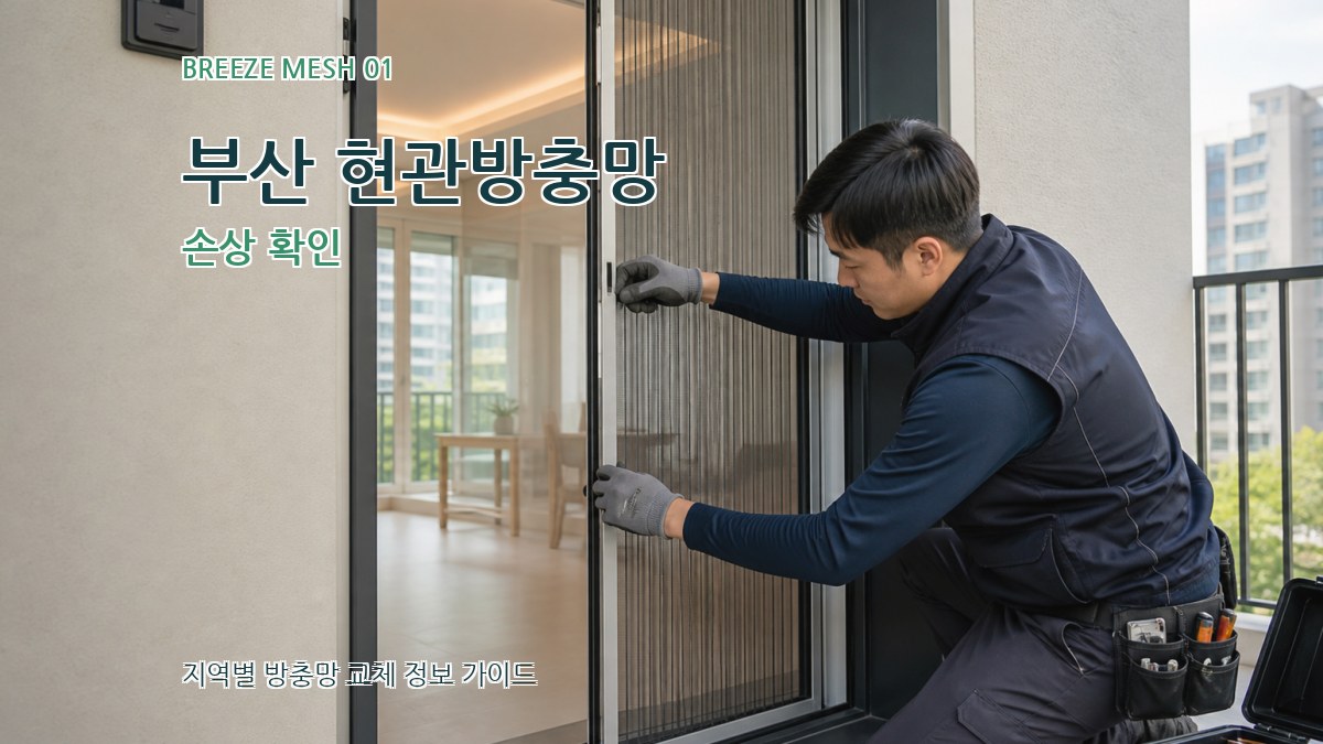 부산 현관방충망