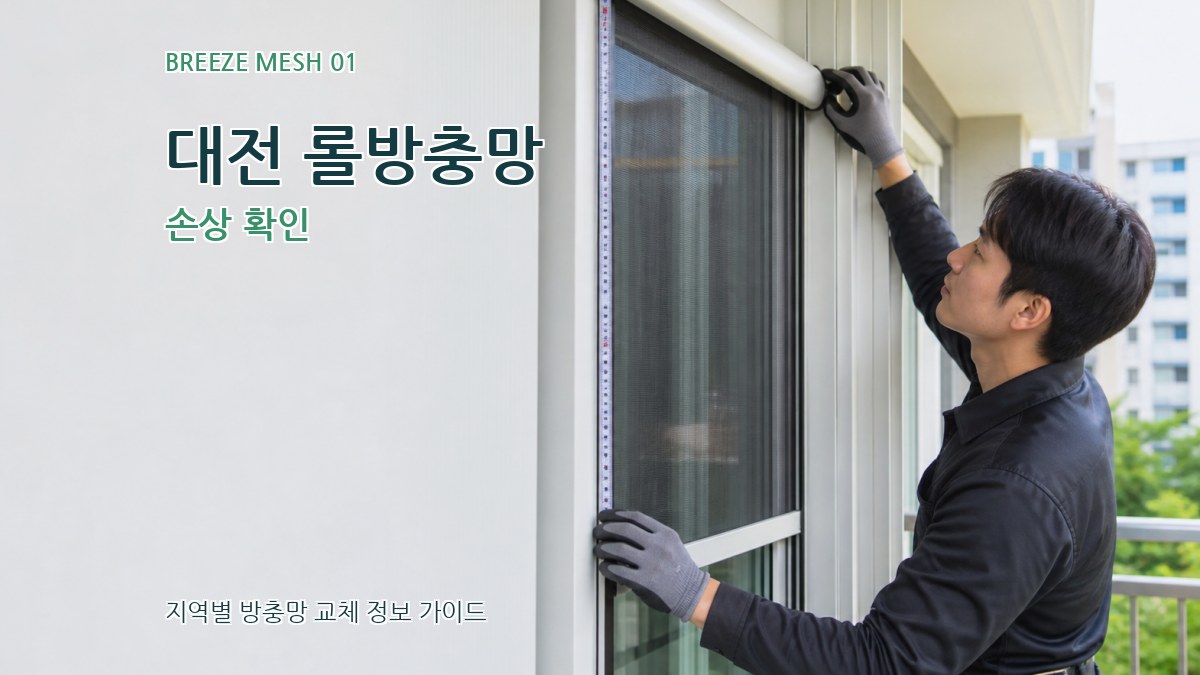 대전 롤방충망