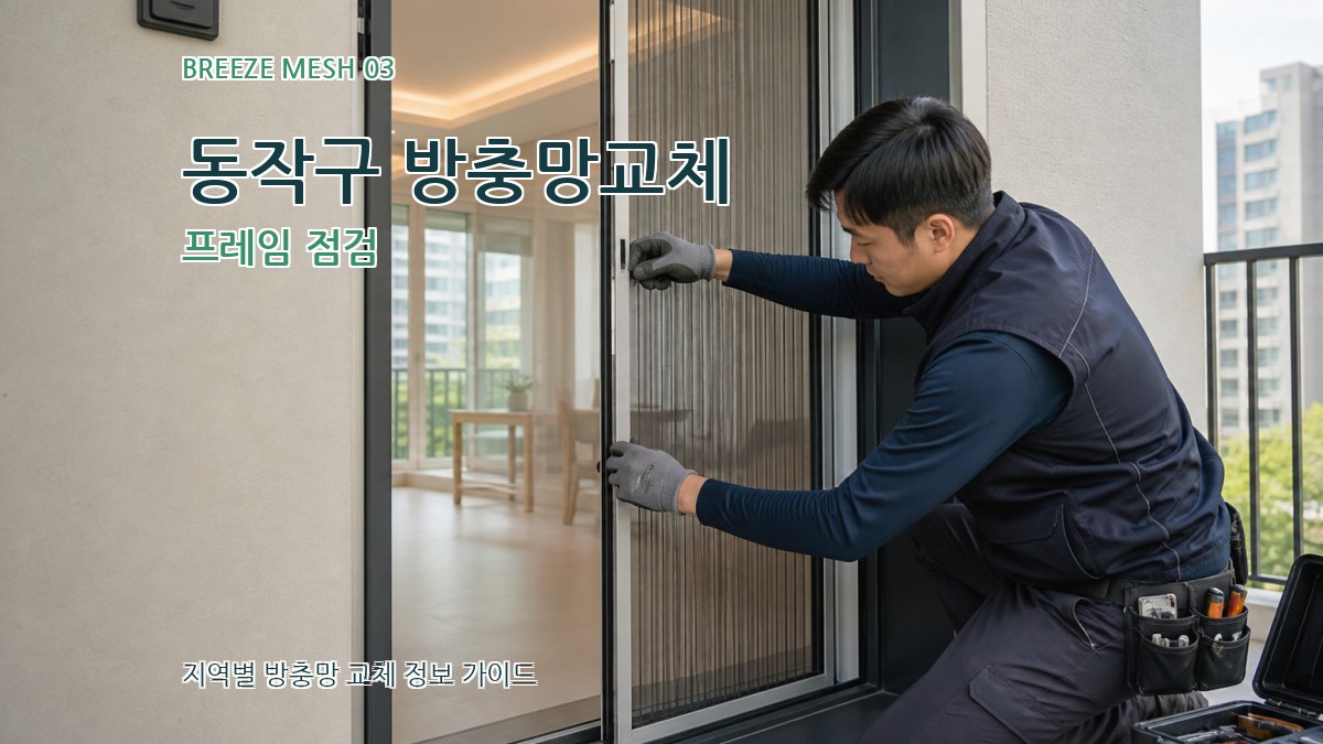 동작구 방충망교체 프레임 점검
