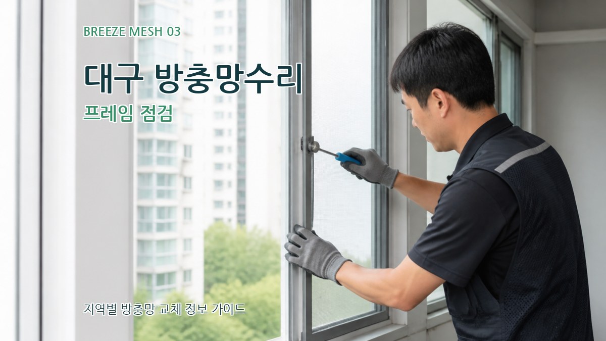 대구 방충망수리 프레임 점검