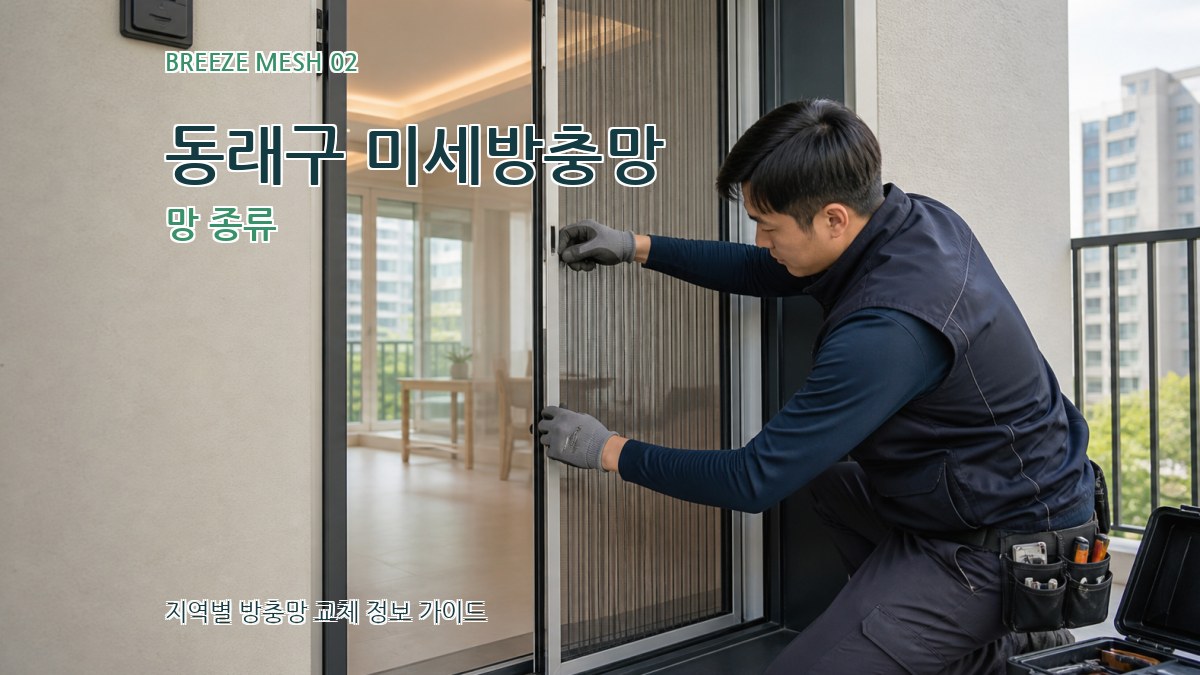 동래구 미세방충망 망 종류