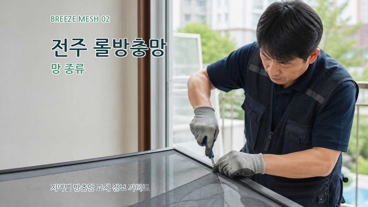 전주 롤방충망 망 종류