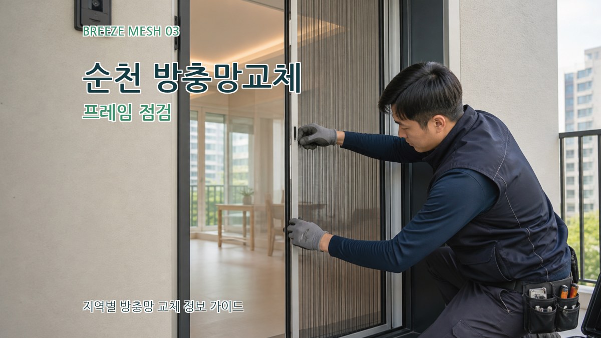 순천 방충망교체 프레임 점검