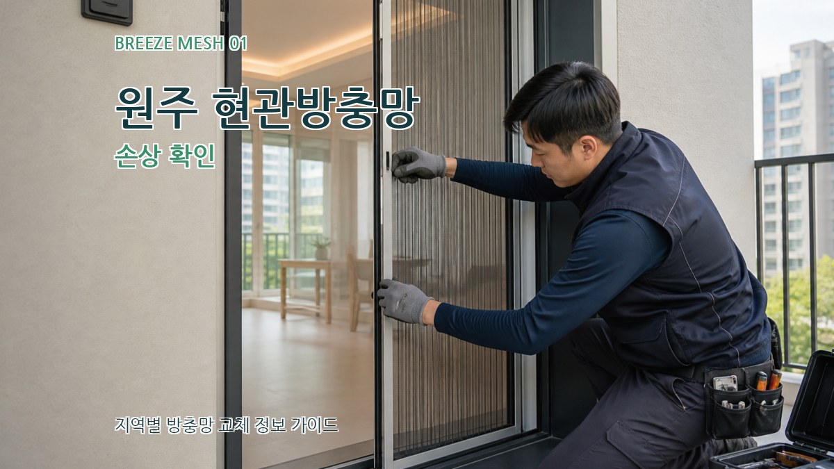 원주 현관방충망
