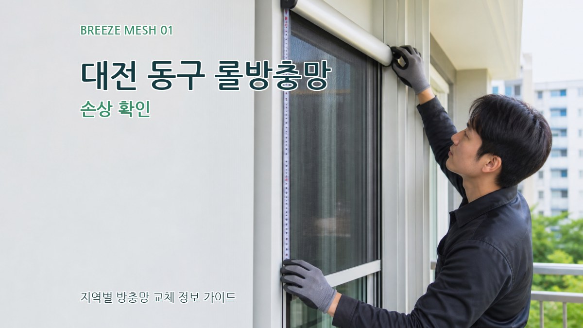 대전 동구 롤방충망