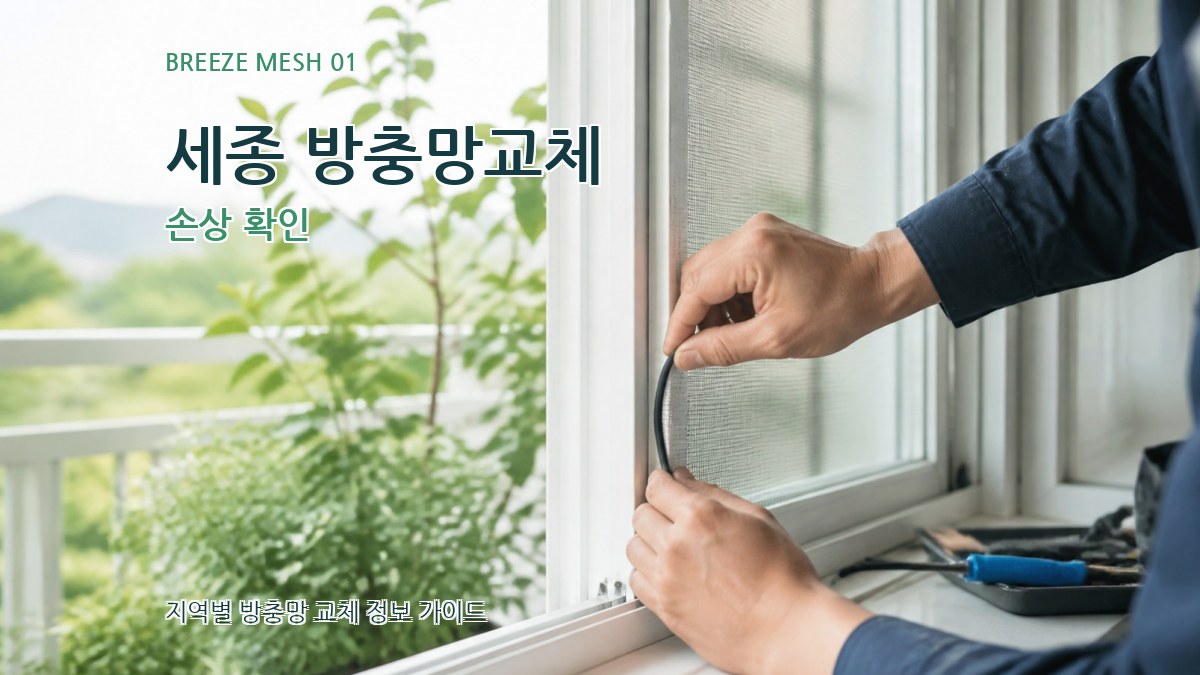 세종 방충망교체