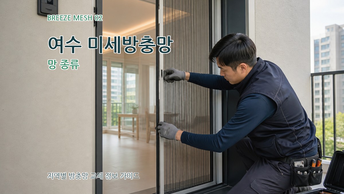 여수 미세방충망 망 종류