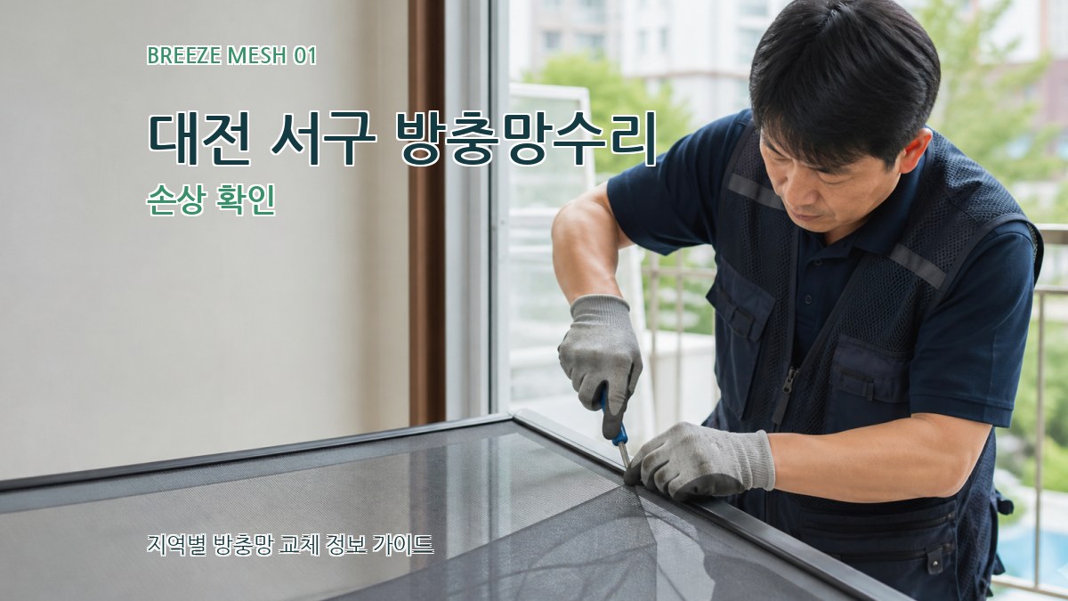 대전 서구 방충망수리