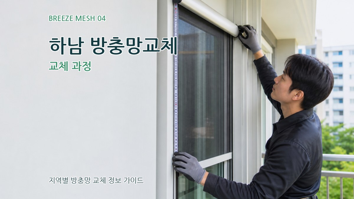하남 방충망교체 교체 과정