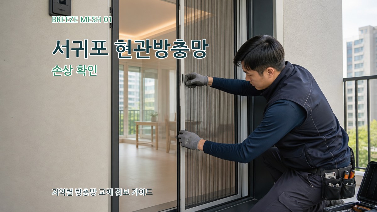 서귀포 현관방충망