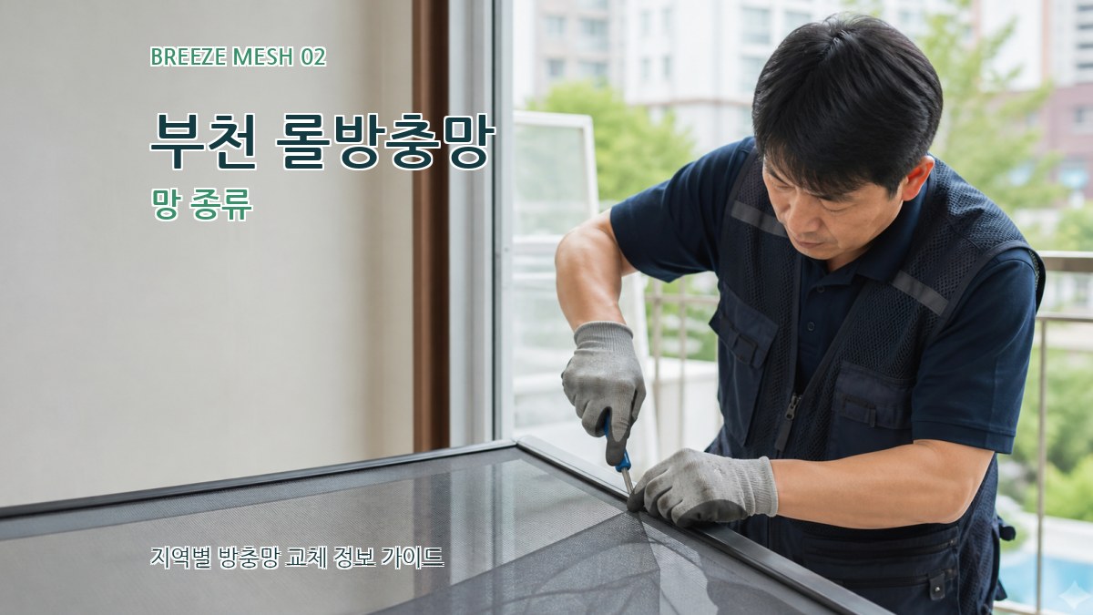 부천 롤방충망 망 종류