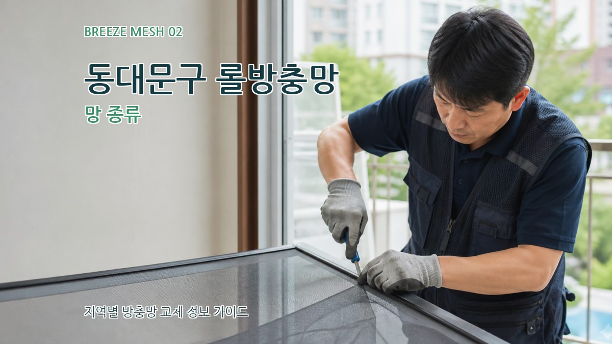 동대문구 롤방충망 망 종류
