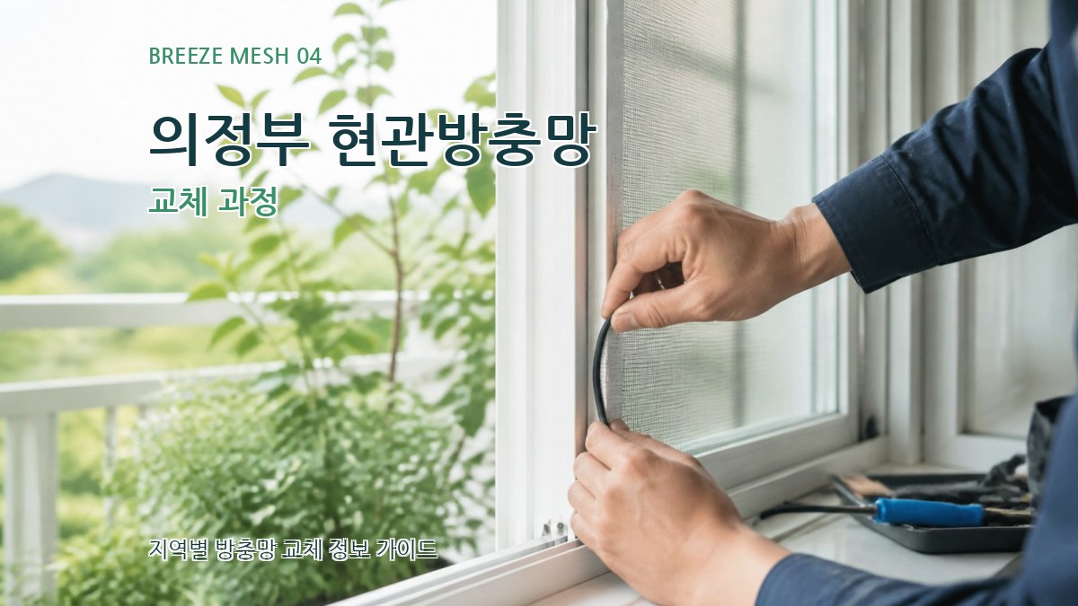의정부 현관방충망 교체 과정