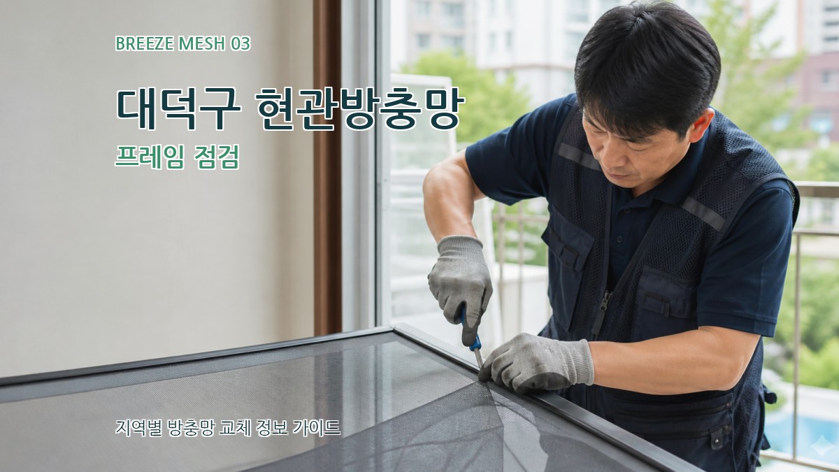 대덕구 현관방충망 프레임 점검