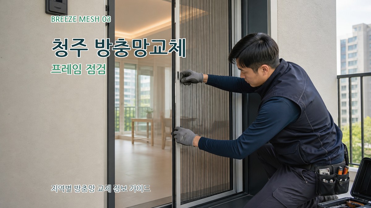청주 방충망교체 프레임 점검