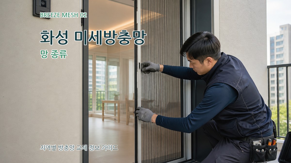 화성 미세방충망 망 종류