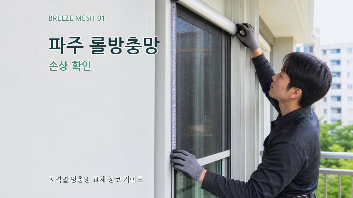 파주 롤방충망