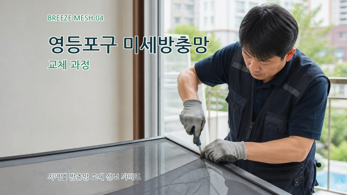 영등포구 미세방충망 교체 과정