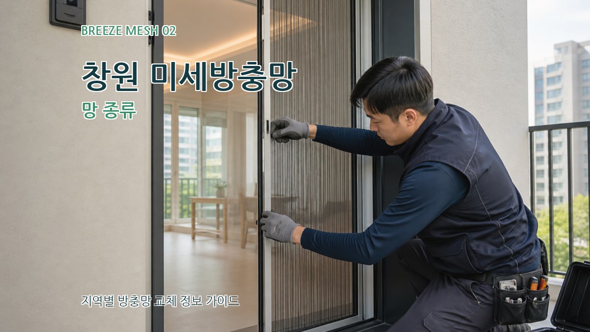 창원 미세방충망 망 종류