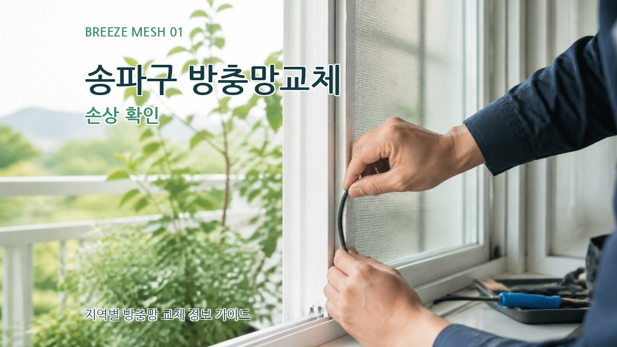 송파구 방충망교체
