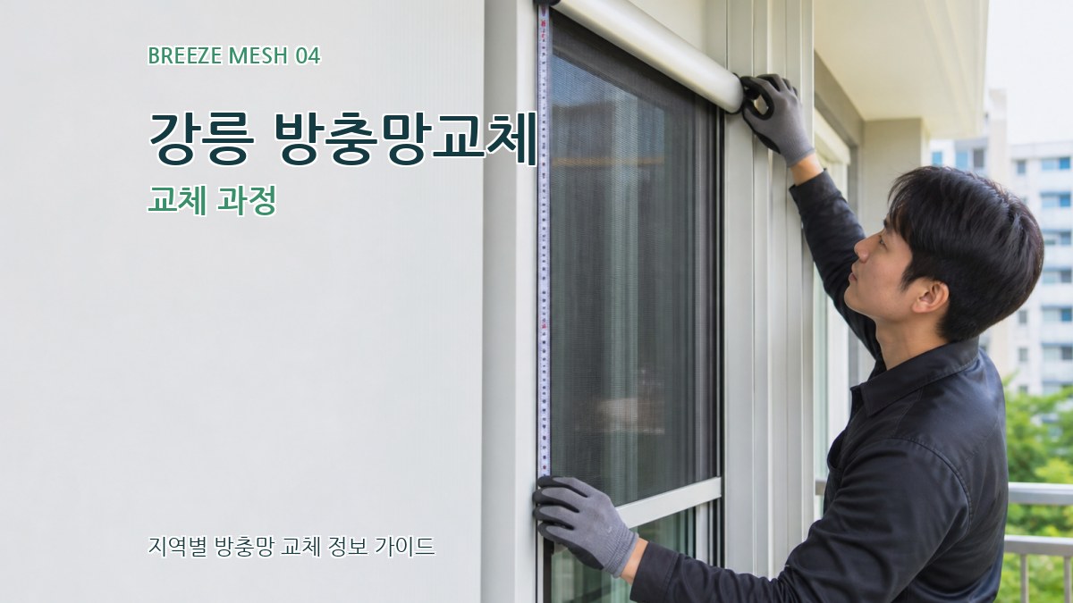 강릉 방충망교체 교체 과정