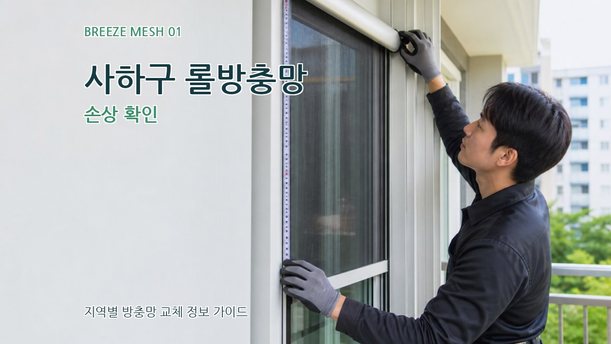 사하구 롤방충망