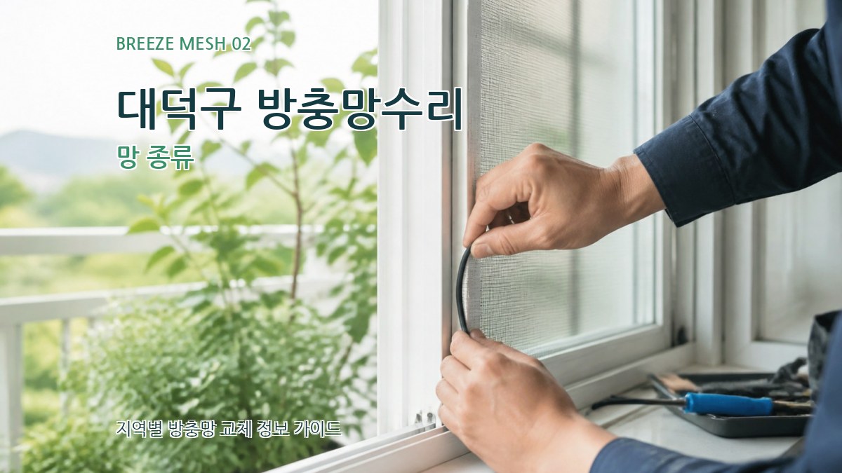 대덕구 방충망수리 망 종류